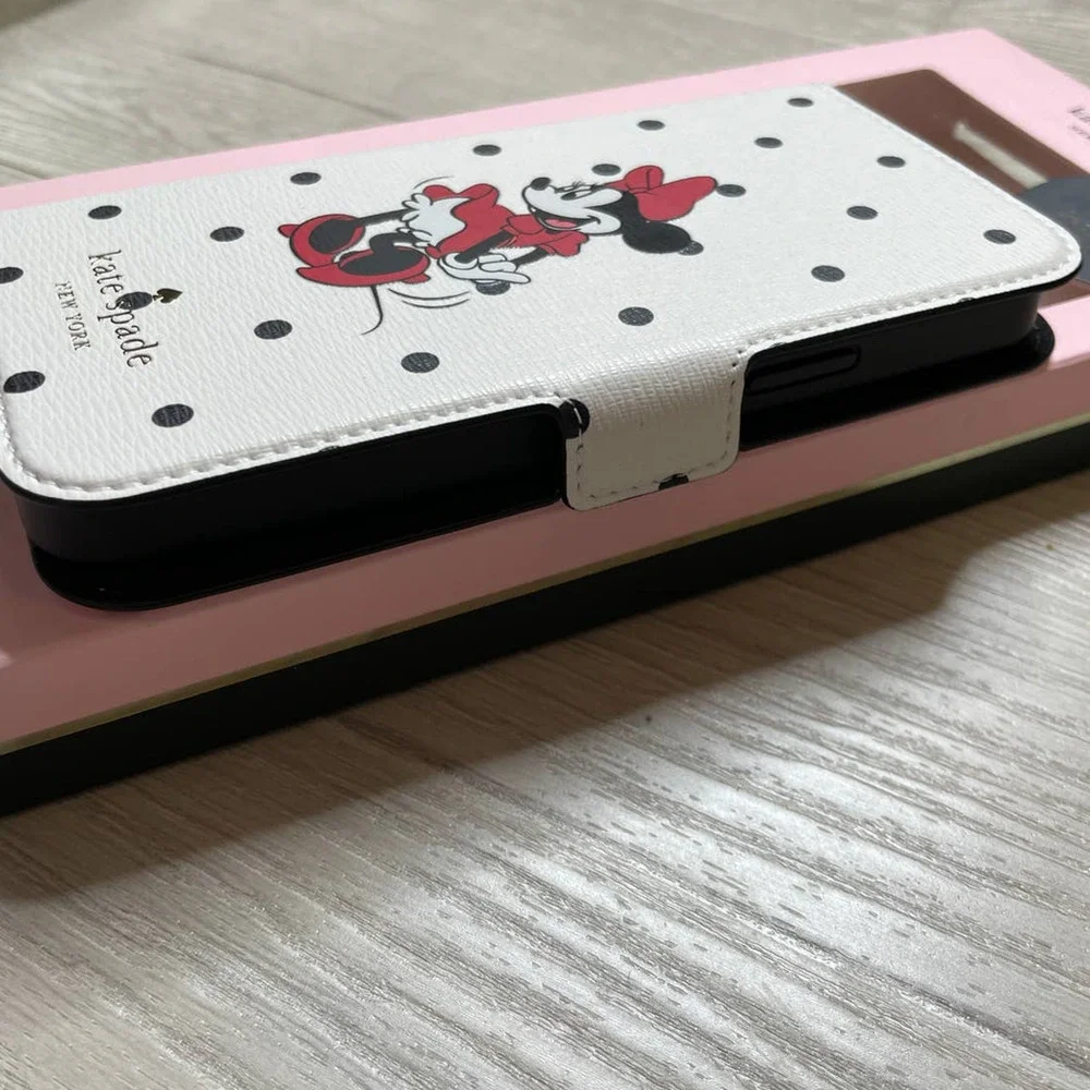 Kate Spade Dots Case with Minnie Mouse Magnetic Folio Iphone 12 MINI